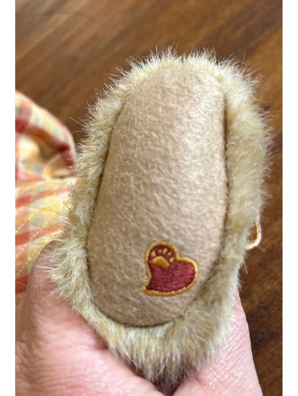 Boyds Heart to Heart Friends Plush Teddy Bear in Plaid Jacket and Corduroy Skirt